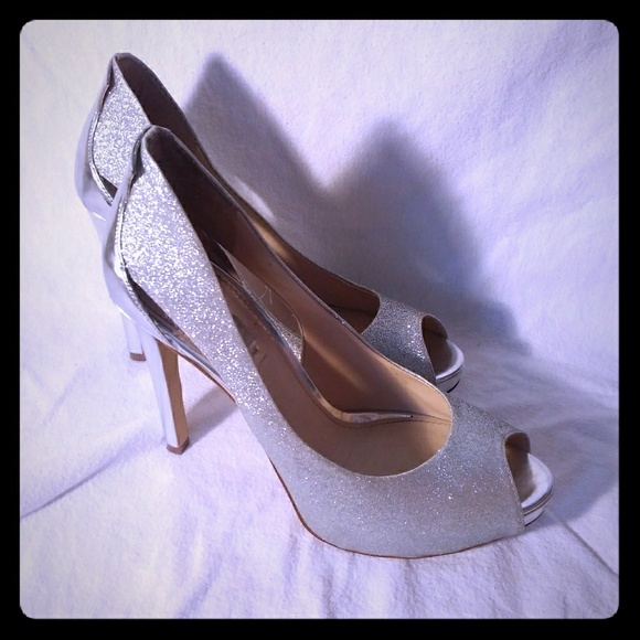 Guess Shoes - Guess Silver Heels